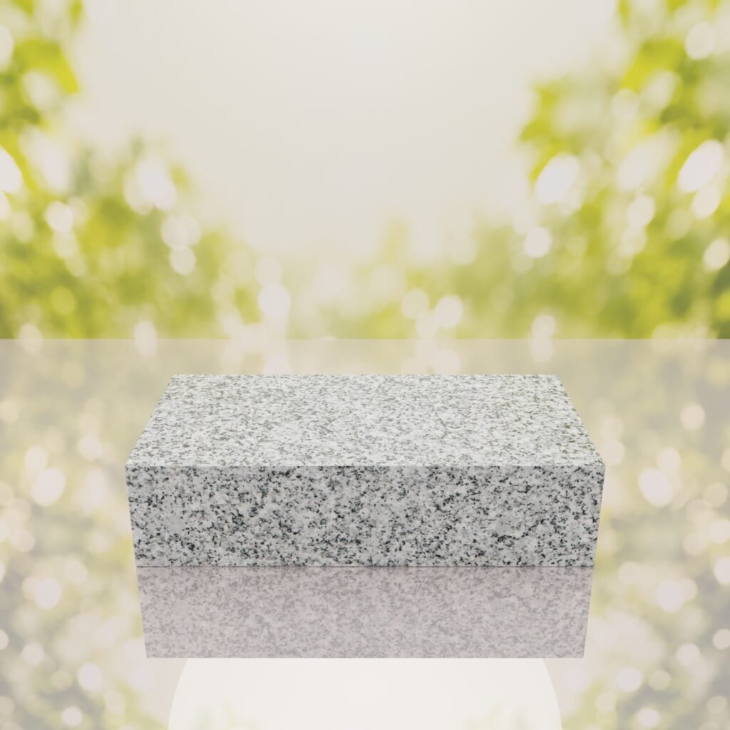 Polished Flat Granite Grave Marker