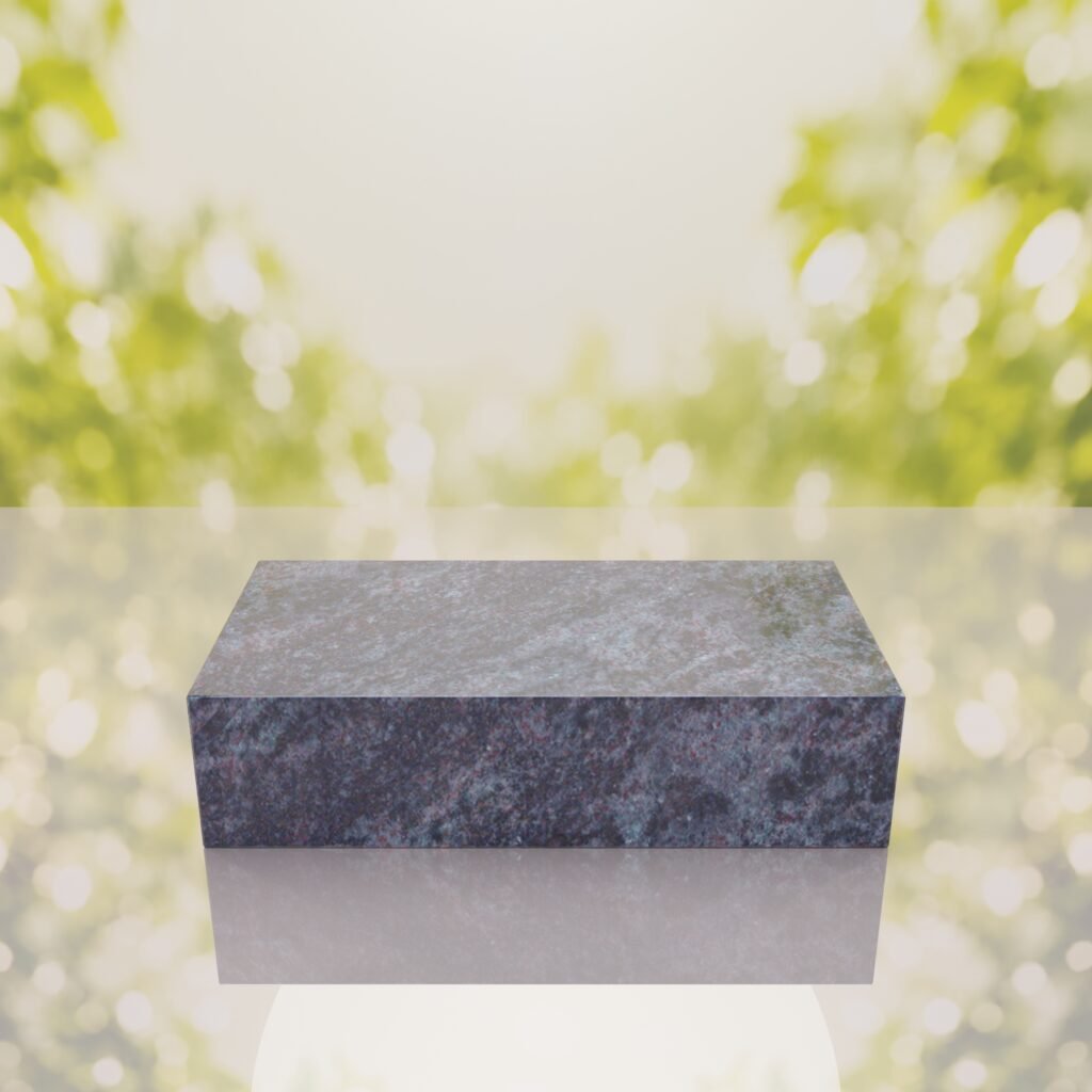 Polished Flat Granite Grave Marker