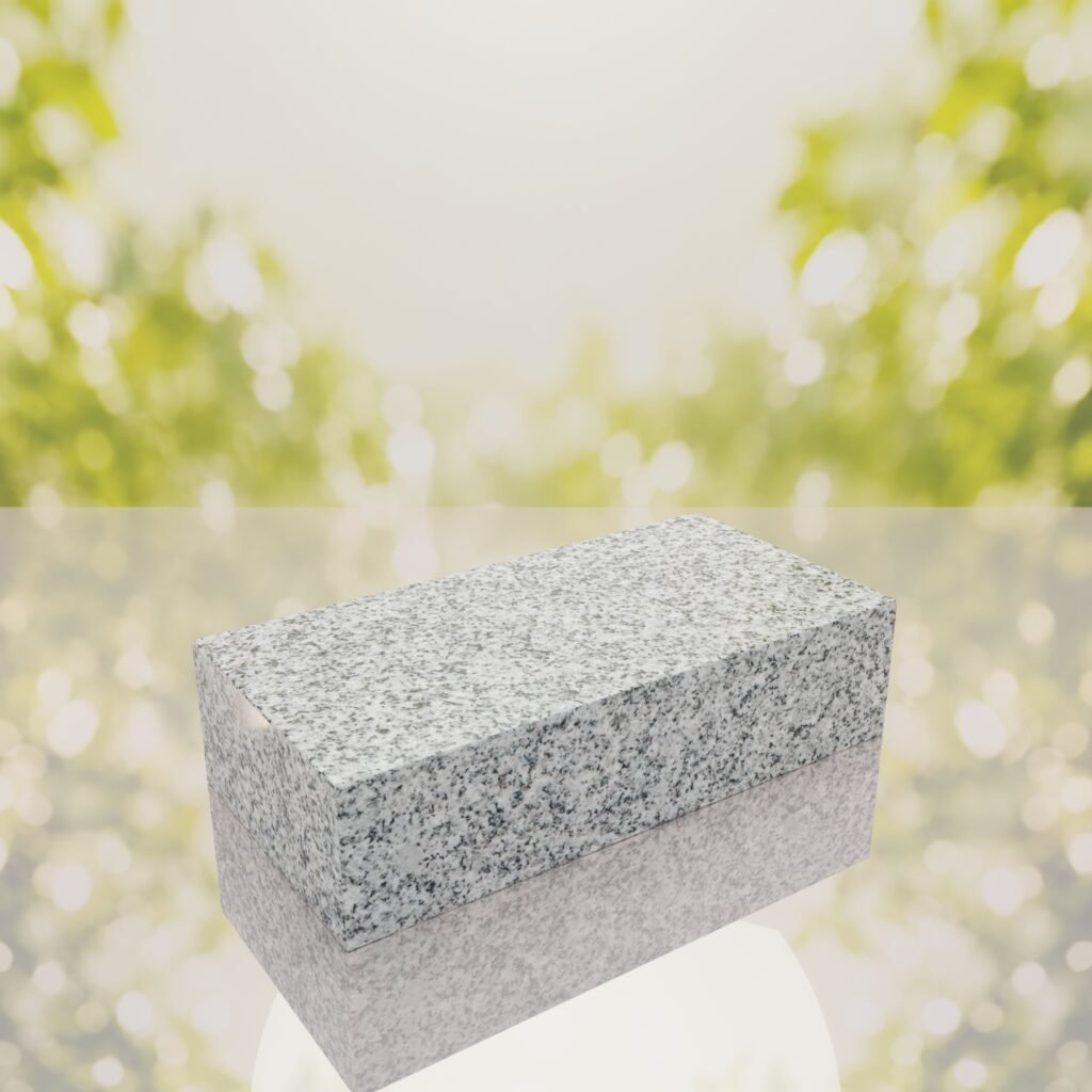 Polished Flat Granite Grave Marker
