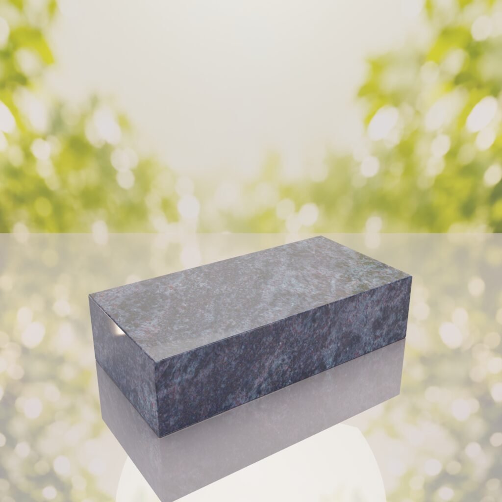 Polished Flat Granite Grave Marker