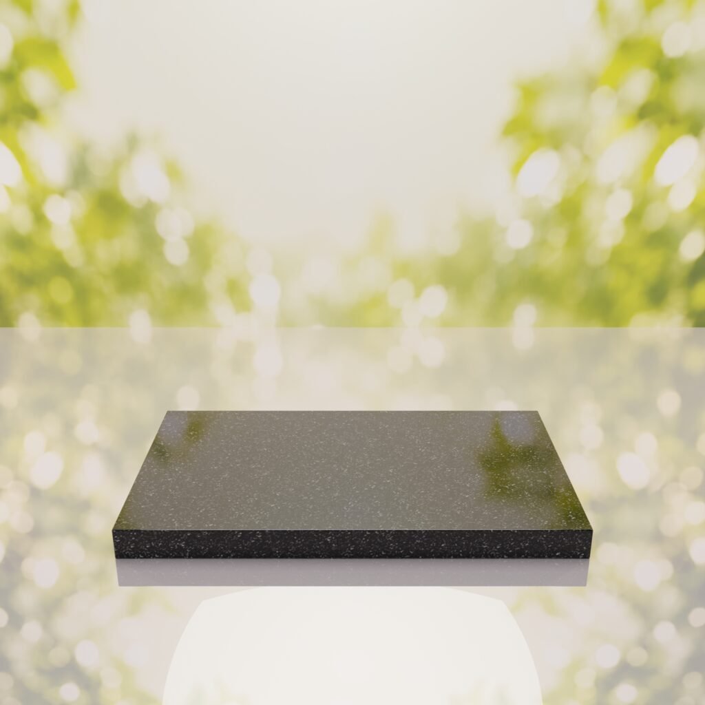 Classic Polished Flat Granite Grave Marker