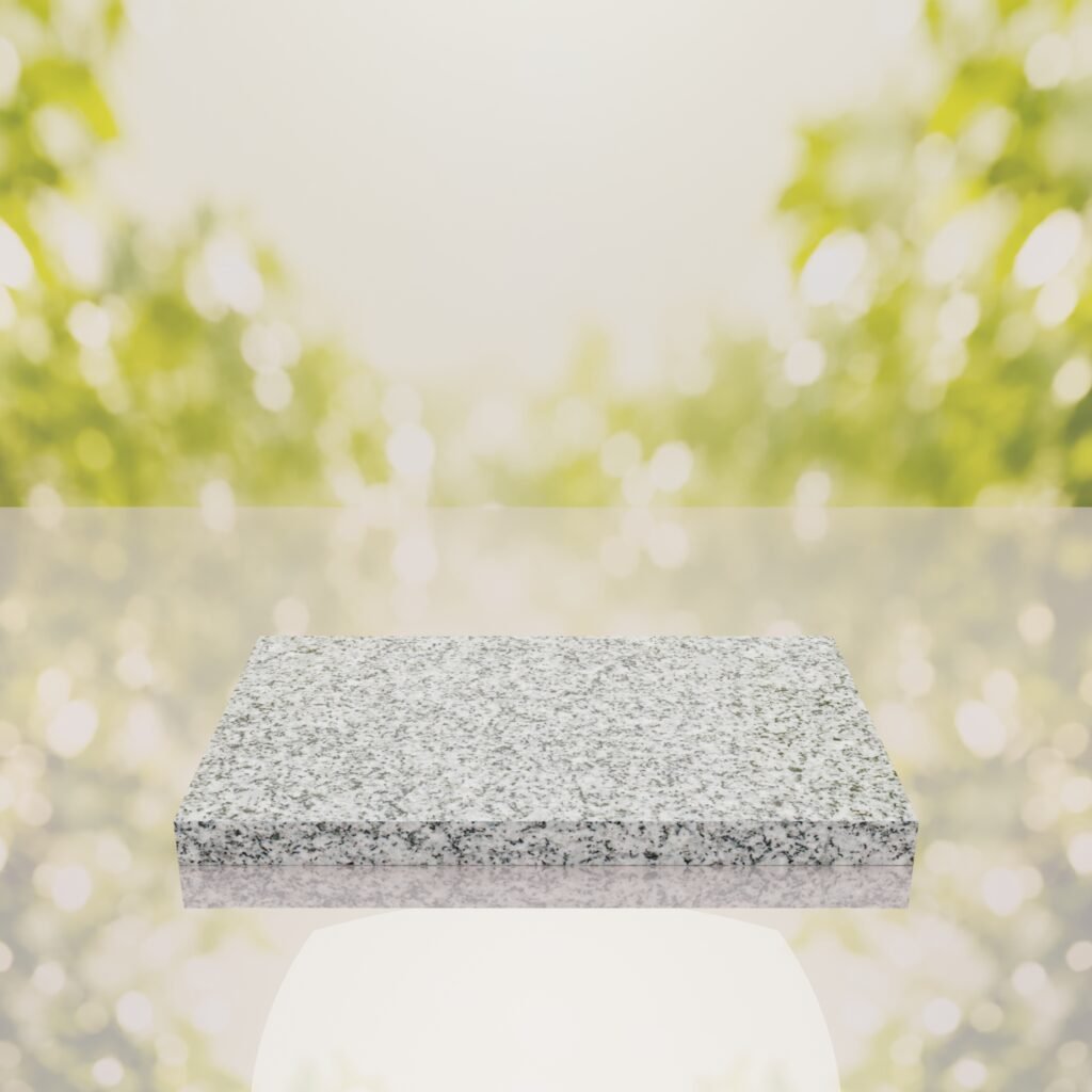 Classic Polished Flat Granite Grave Marker