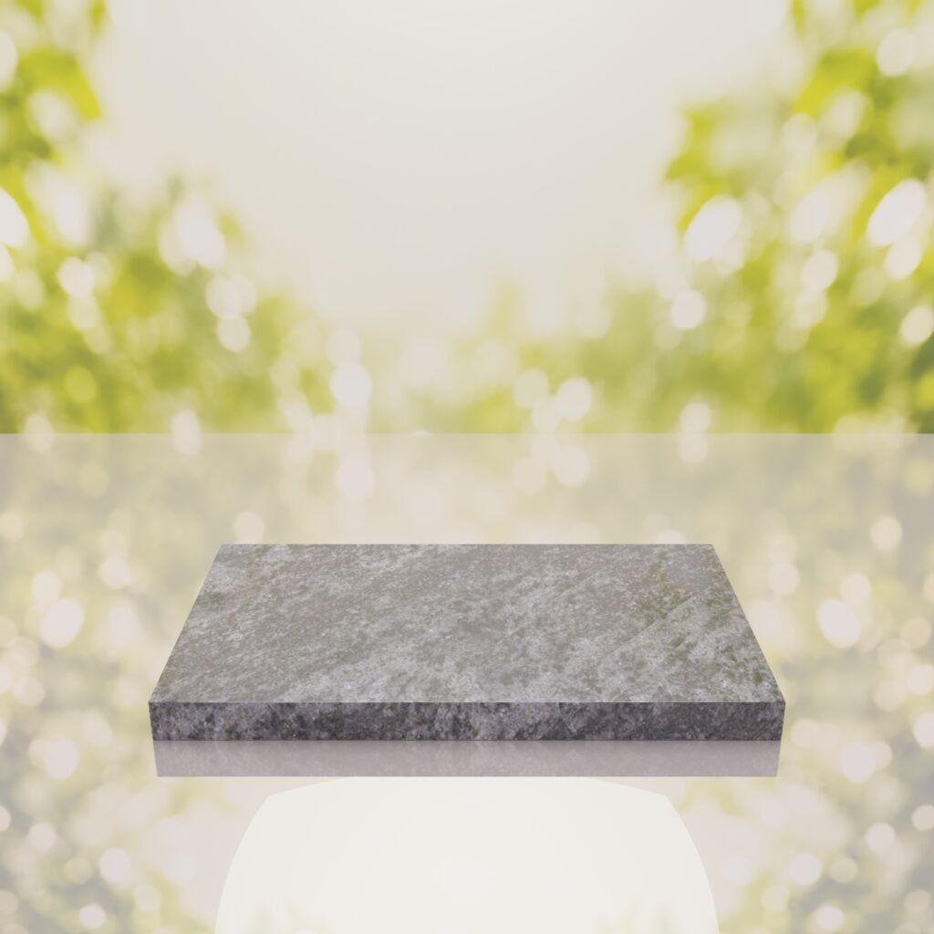 Classic Polished Flat Granite Grave Marker
