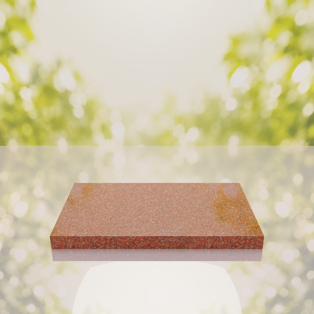 Classic Polished Flat Granite Grave Marker