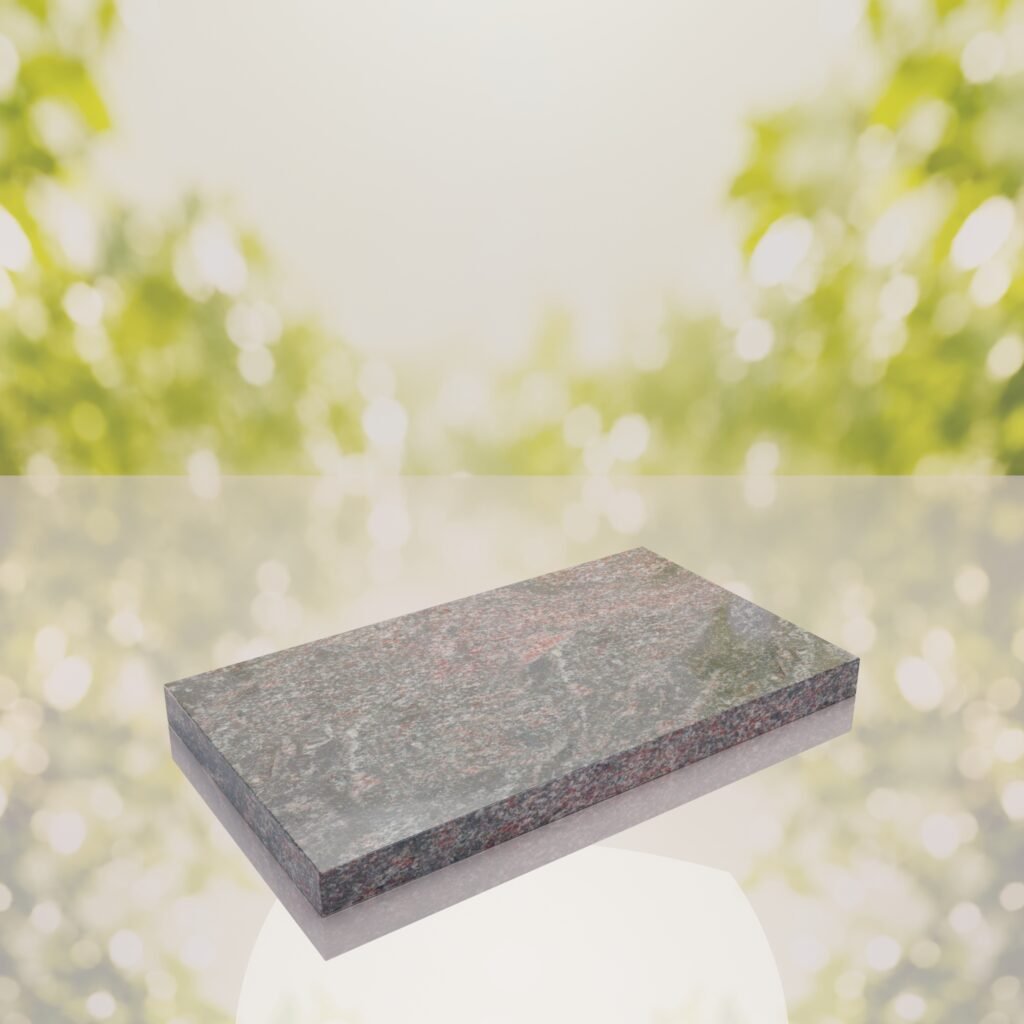 Classic Polished Flat Granite Grave Marker