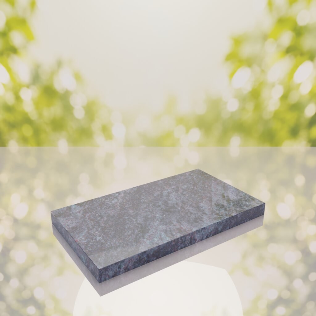 Classic Polished Flat Granite Grave Marker