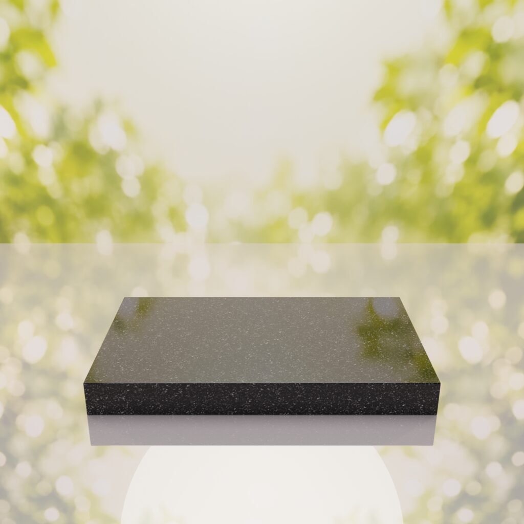 Classic Polished Flat Granite Grave Marker