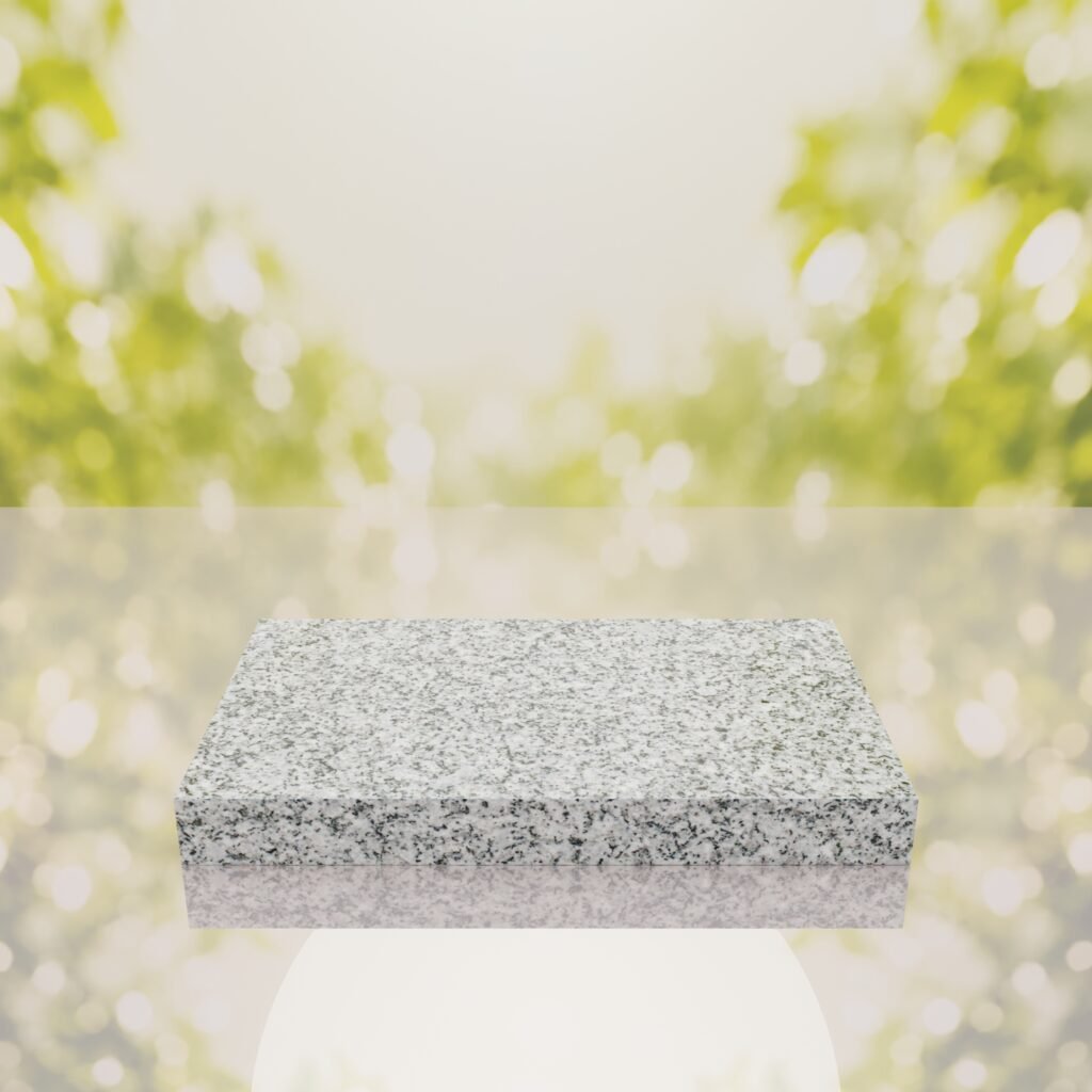 Classic Polished Flat Granite Grave Marker