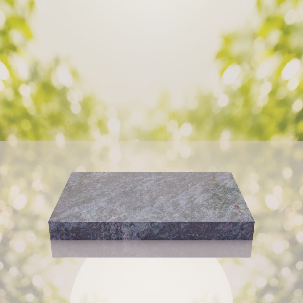 Classic Polished Flat Granite Grave Marker