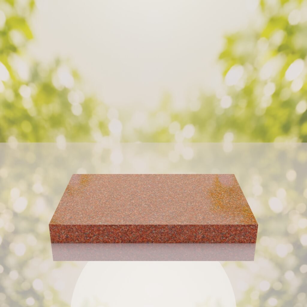 Classic Polished Flat Granite Grave Marker