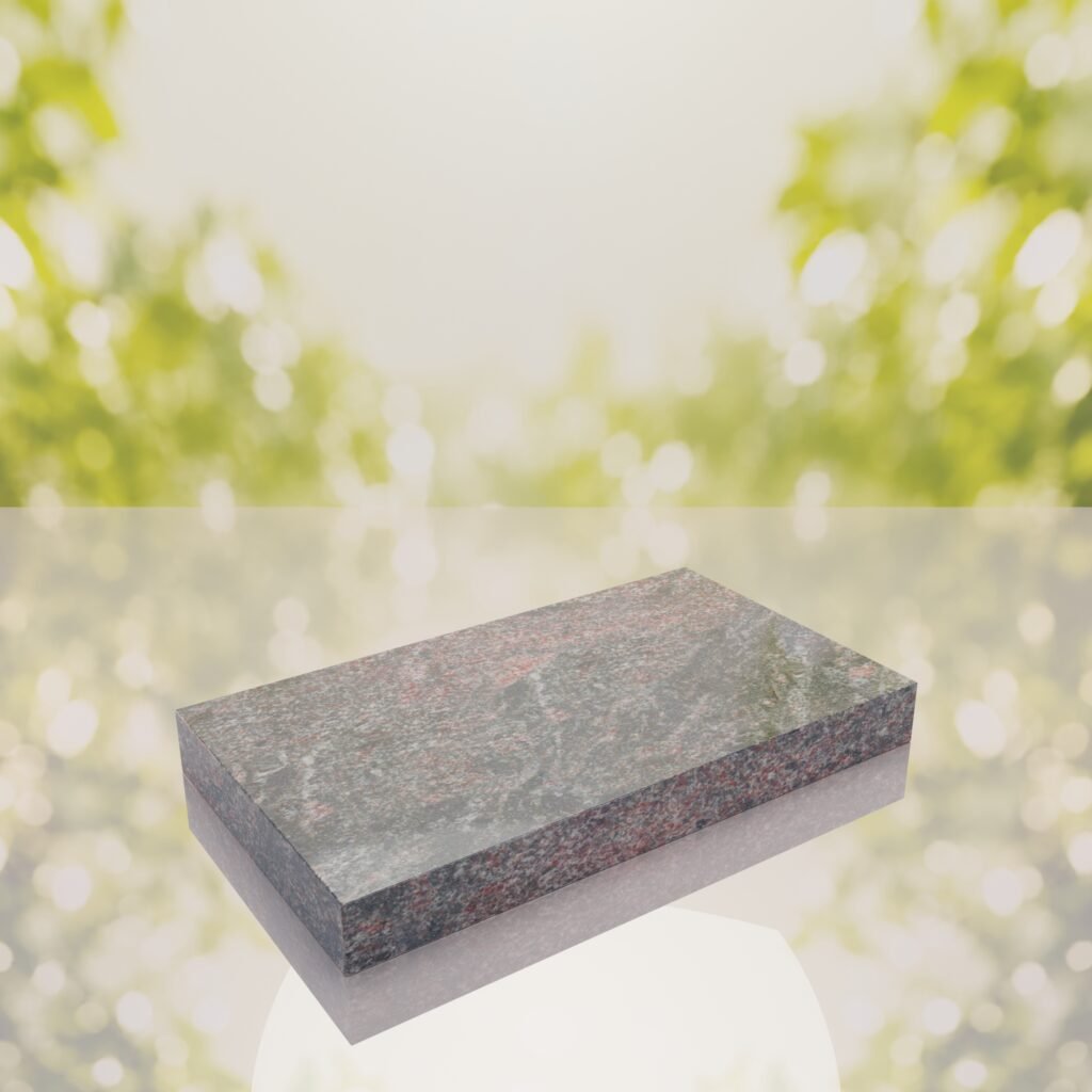 Classic Polished Flat Granite Grave Marker
