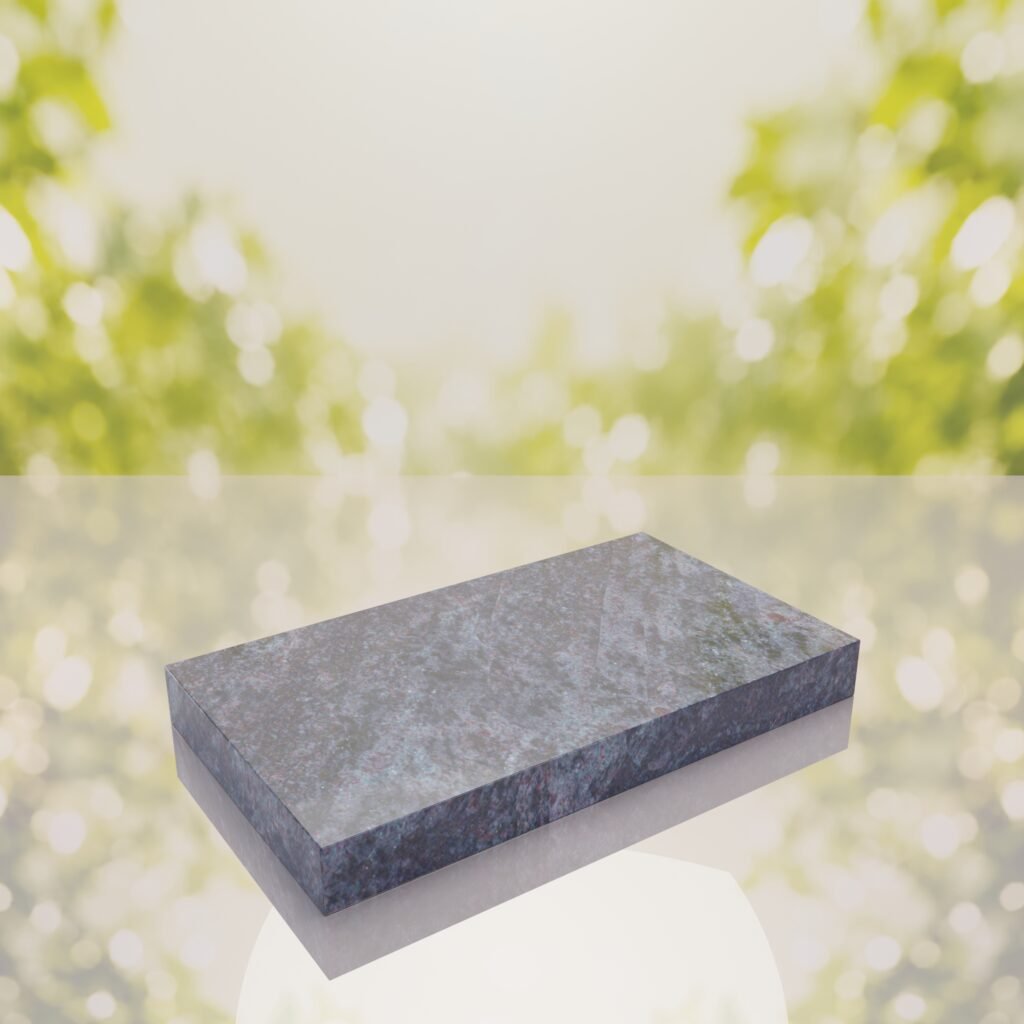 Classic Polished Flat Granite Grave Marker