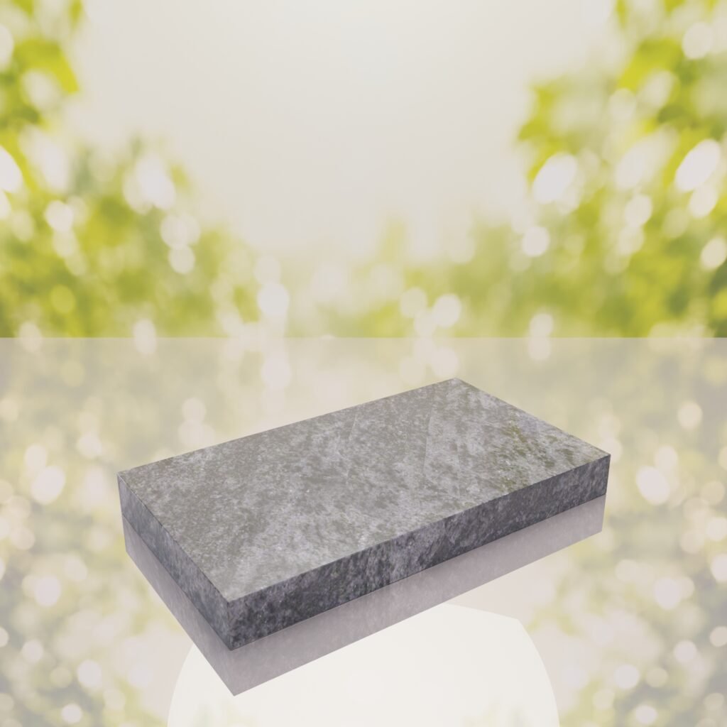 Classic Polished Flat Granite Grave Marker