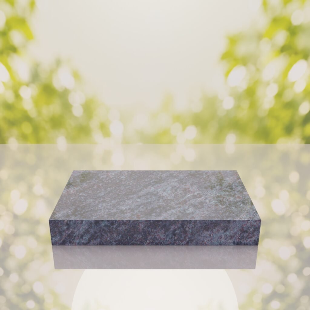 Classic Polished Flat Granite Grave Marker