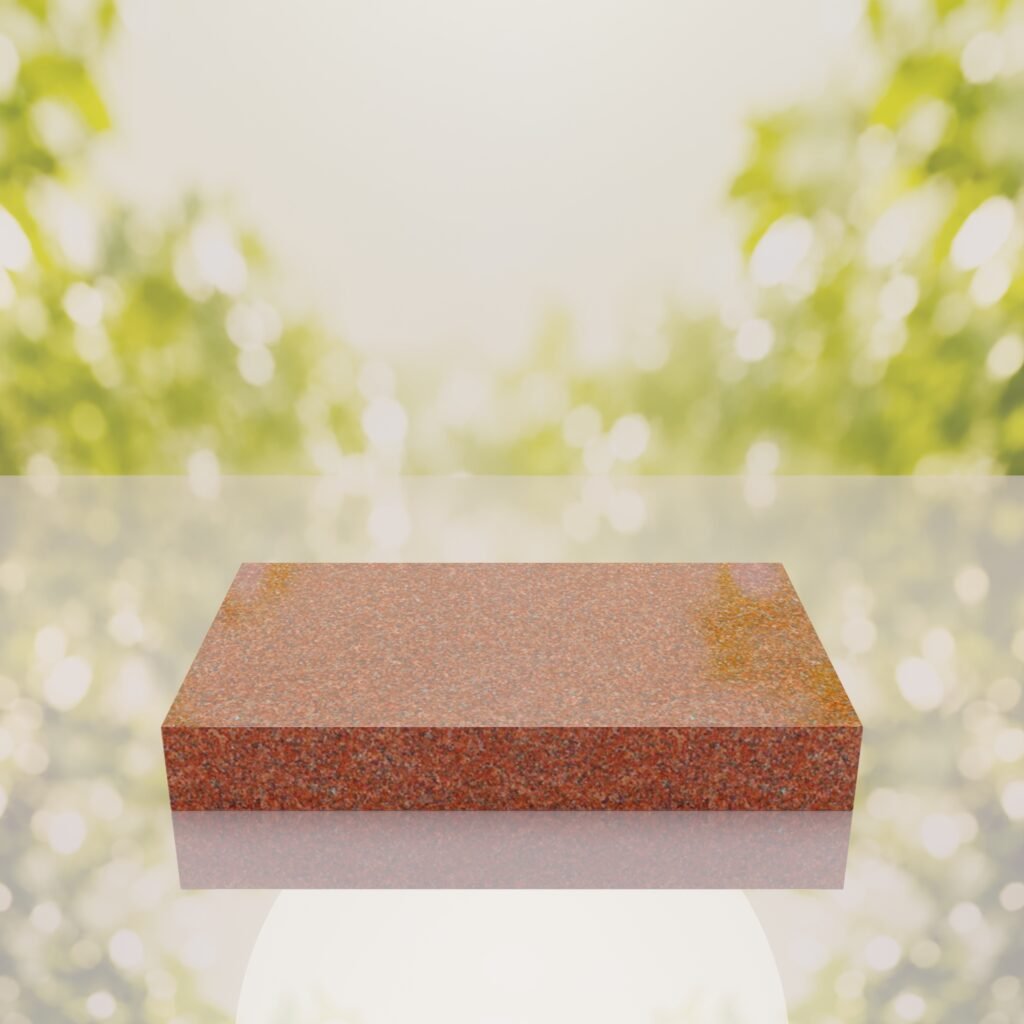 Classic Polished Flat Granite Grave Marker