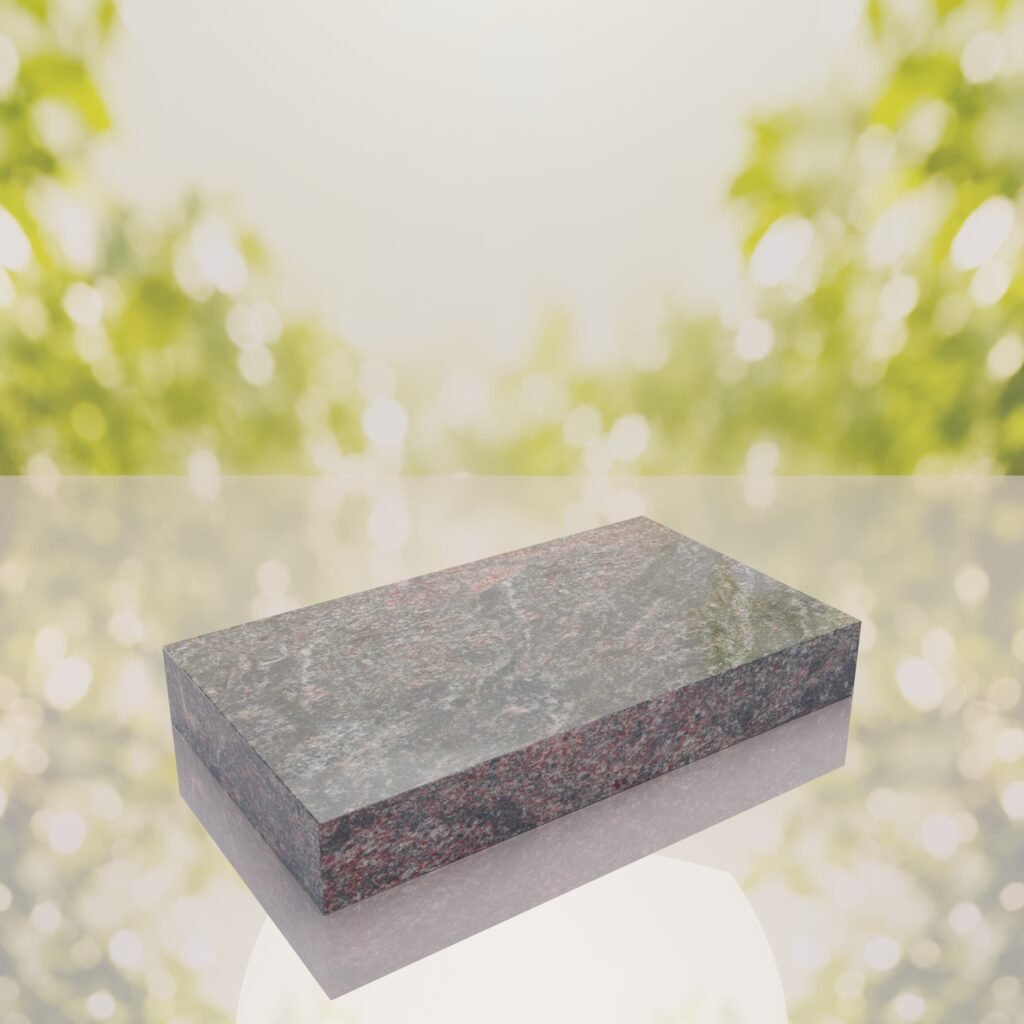 Classic Polished Flat Granite Grave Marker