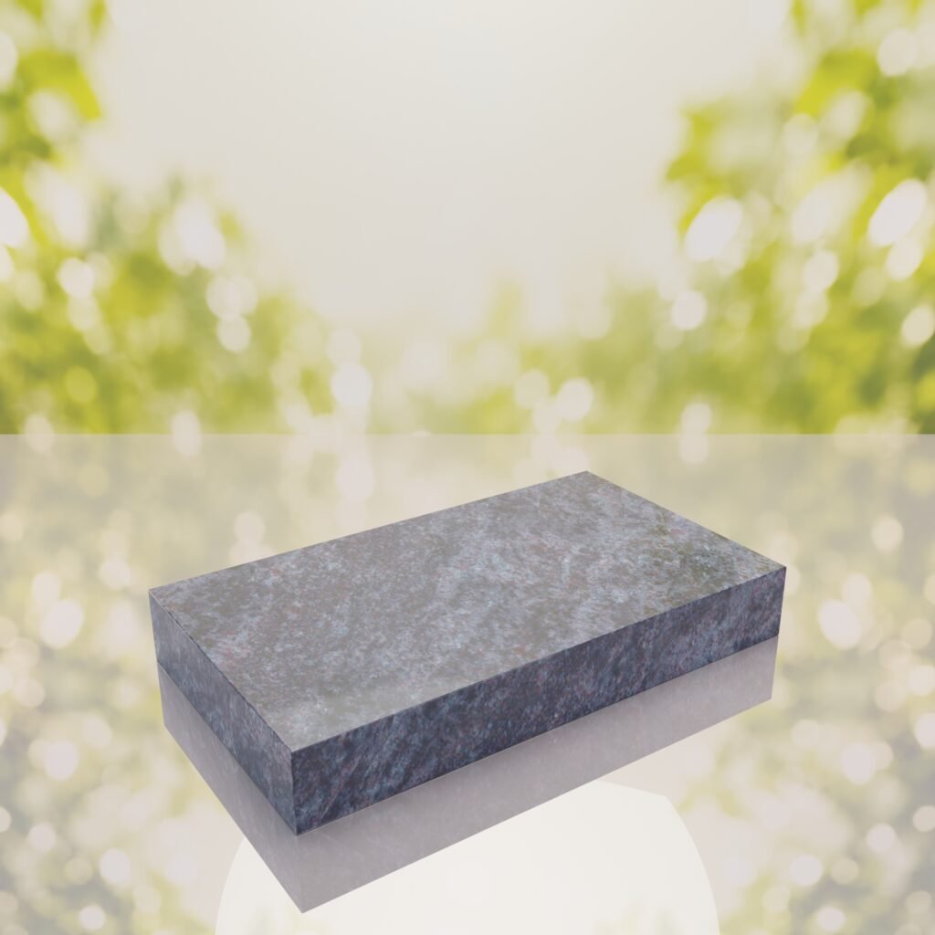 Classic Polished Flat Granite Grave Marker