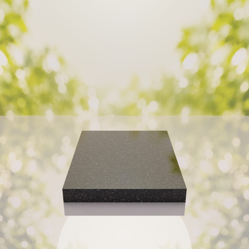 Classic Polished Half Ledger Granite Memorial