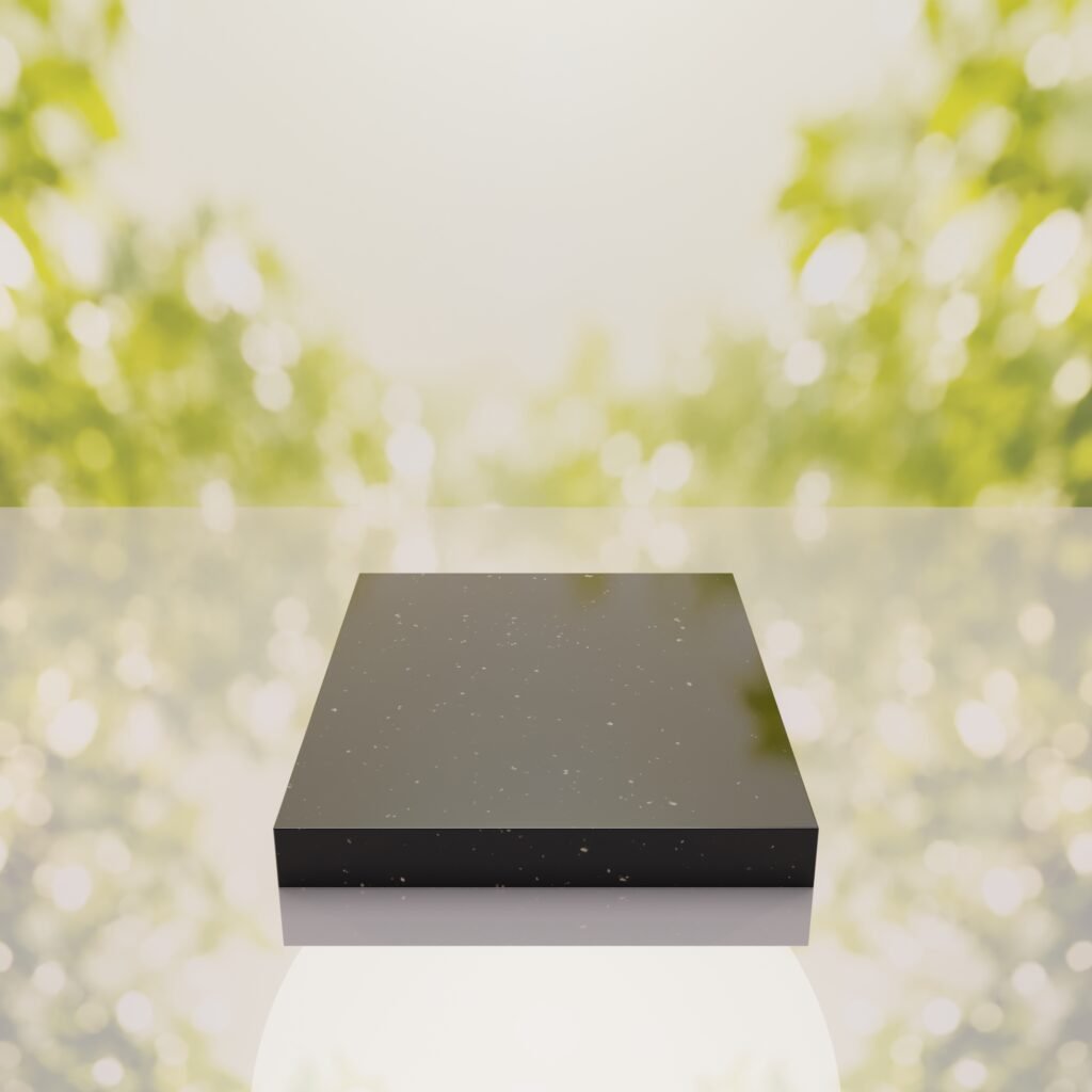 Classic Polished Half Ledger Granite Memorial