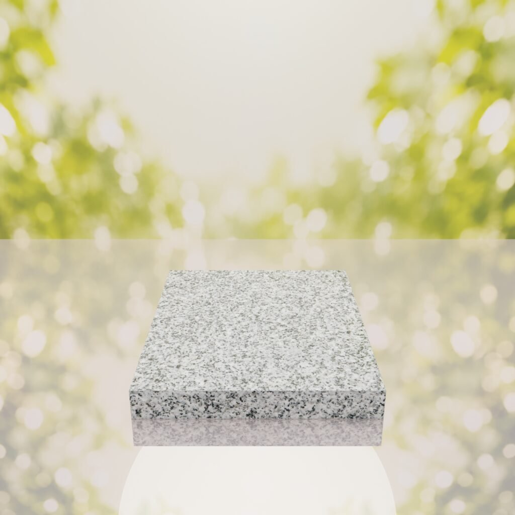Classic Polished Half Ledger Granite Memorial