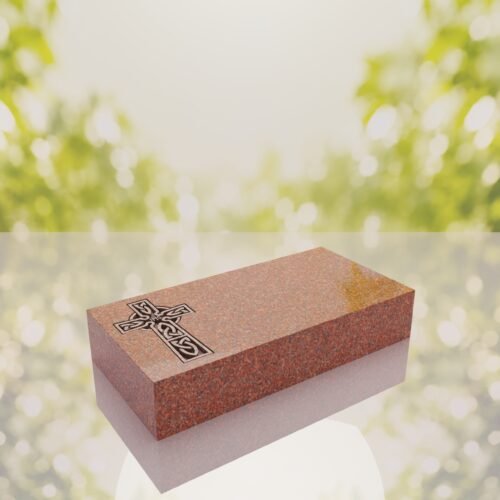 Celtic Cross Flat Granite Grave Marker