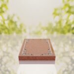 Floral Border Half Ledger Granite Memorial