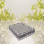 Floral Border Half Ledger Granite Memorial