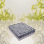 Floral Border Half Ledger Granite Memorial