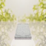 Floral Border Granite Ledger Memorial