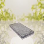Floral Border Granite Ledger Memorial