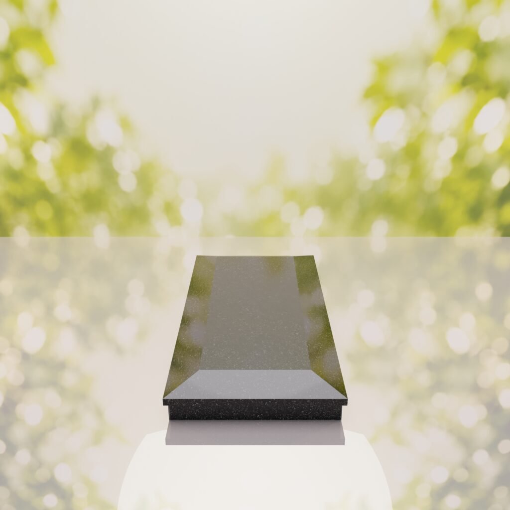 Beveled Top Granite Ledger Memorial