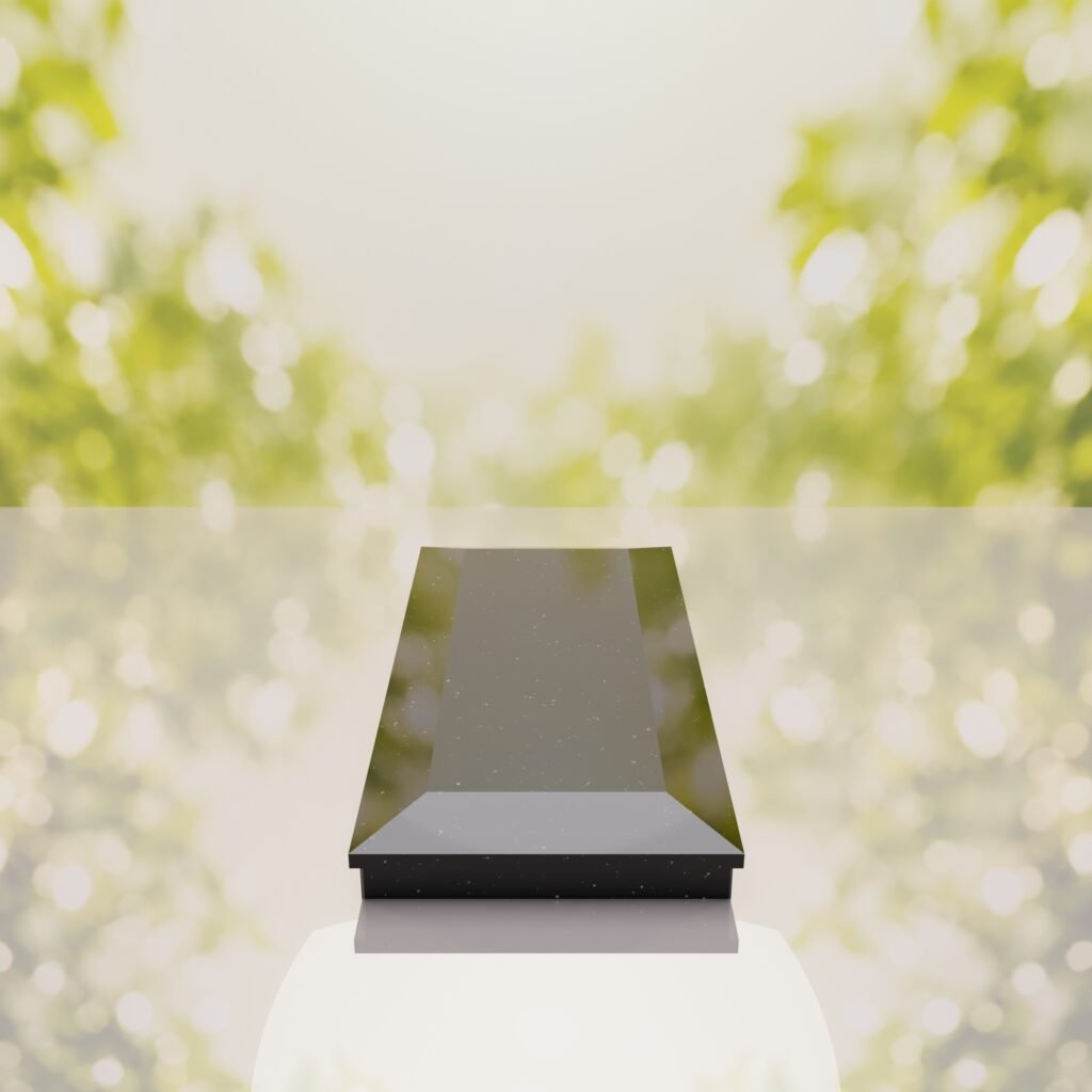 Beveled Top Granite Ledger Memorial