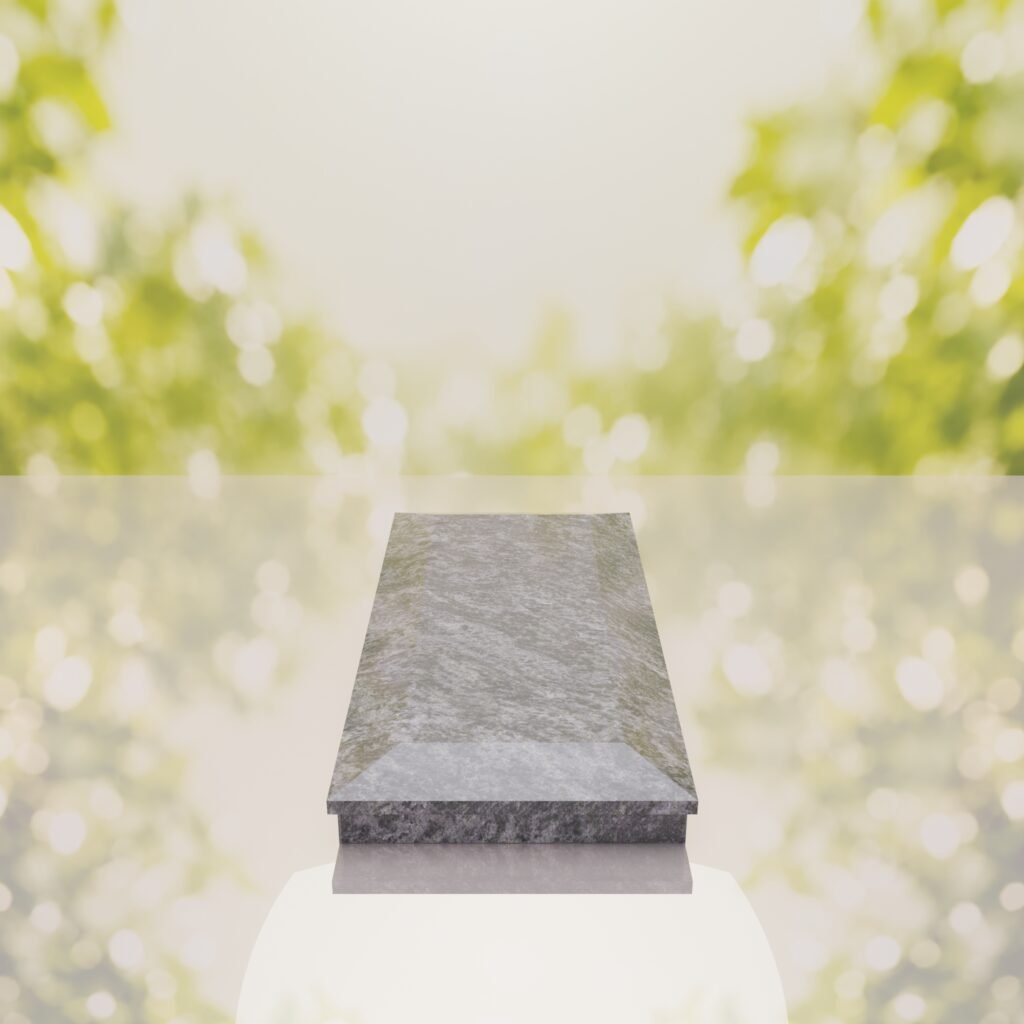 Beveled Top Granite Ledger Memorial