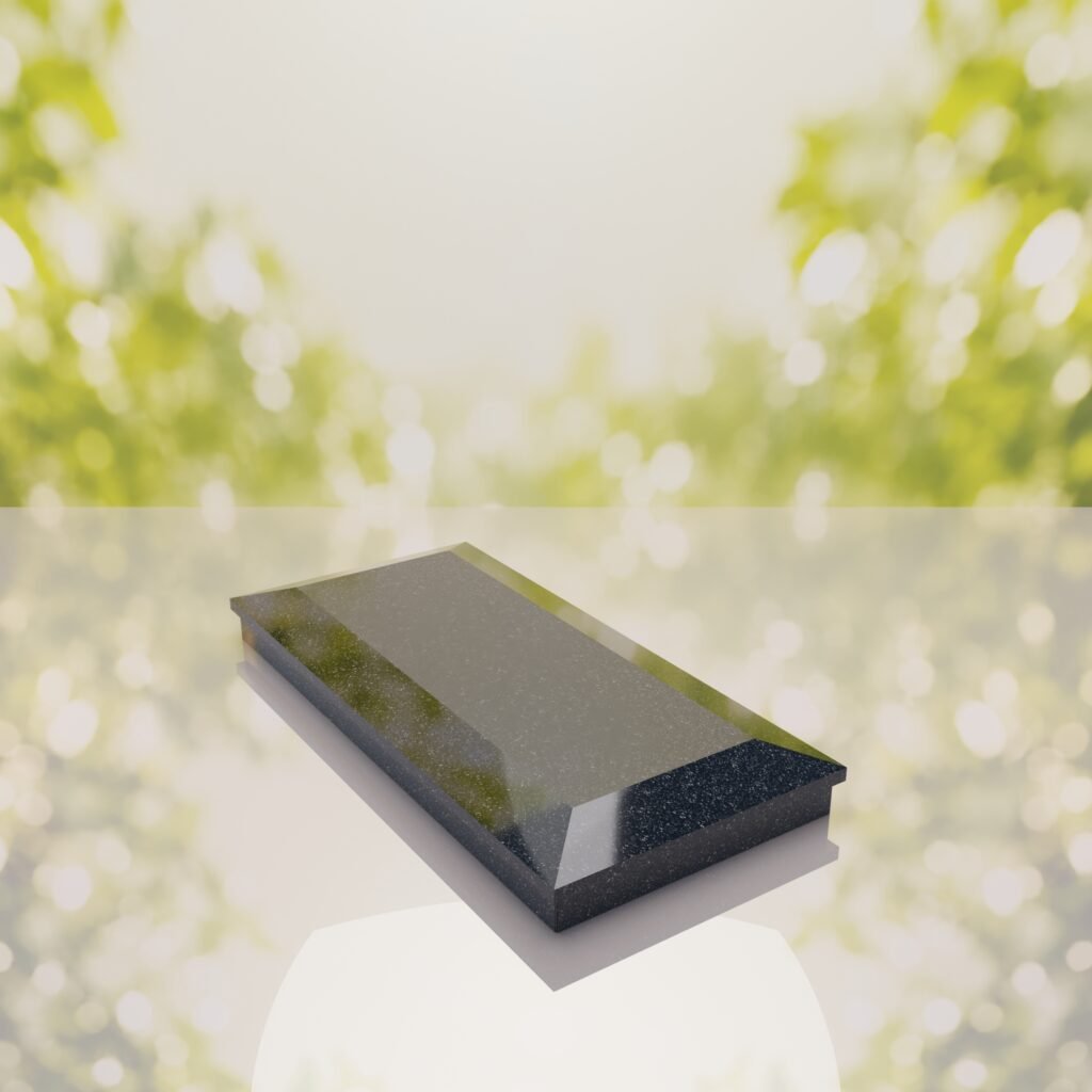 Beveled Top Granite Ledger Memorial