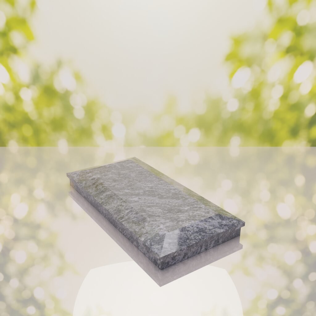 Beveled Top Granite Ledger Memorial