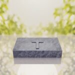 Christian Cross Bevel Granite Grave Marker