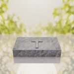 Christian Cross Bevel Granite Grave Marker