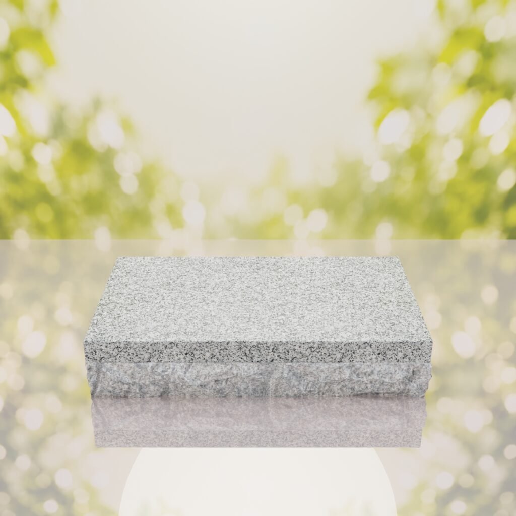 Rock Base Bevel Granite Grave Marker