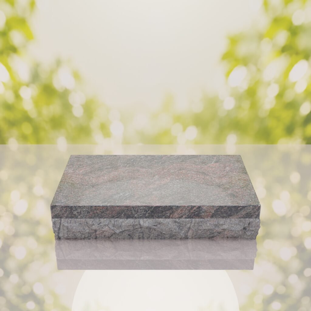 Rock Base Bevel Granite Grave Marker
