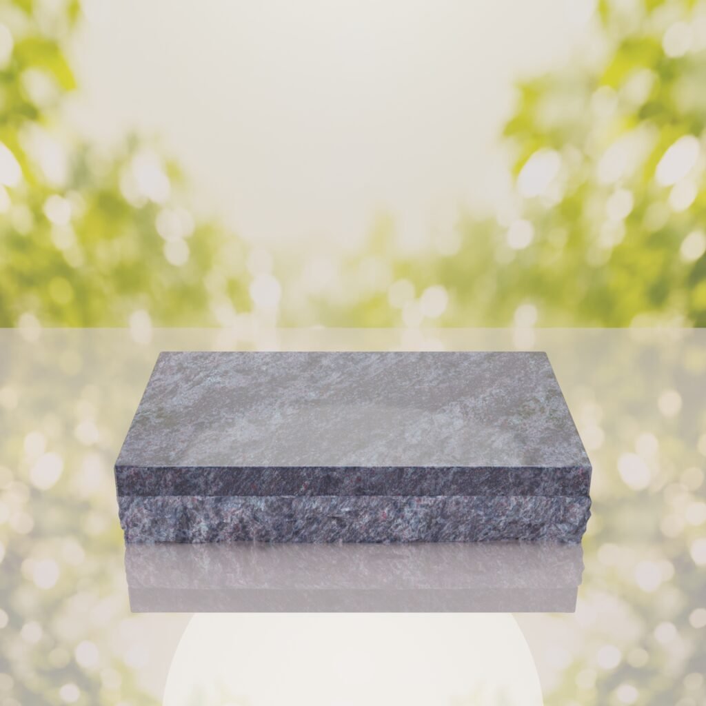 Rock Base Bevel Granite Grave Marker