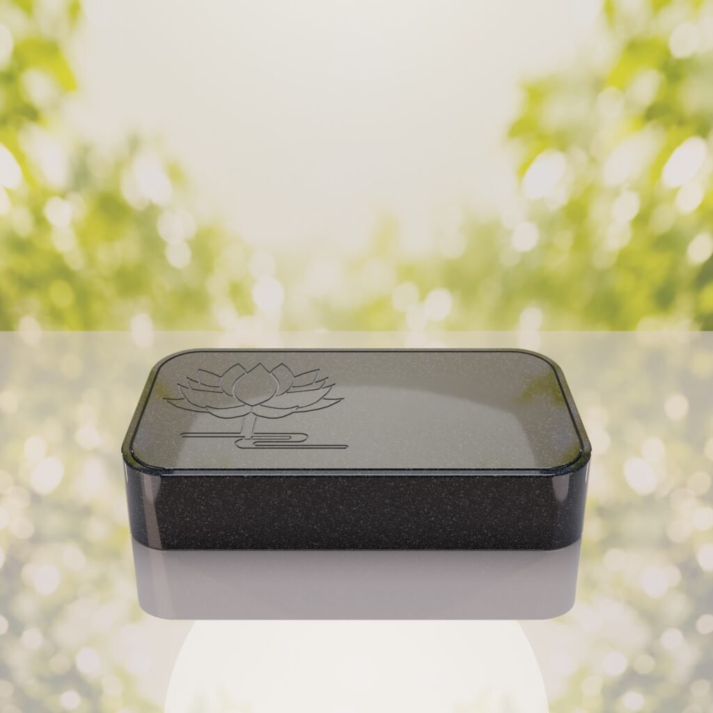 Lotus Bevel Granite Grave Marker
