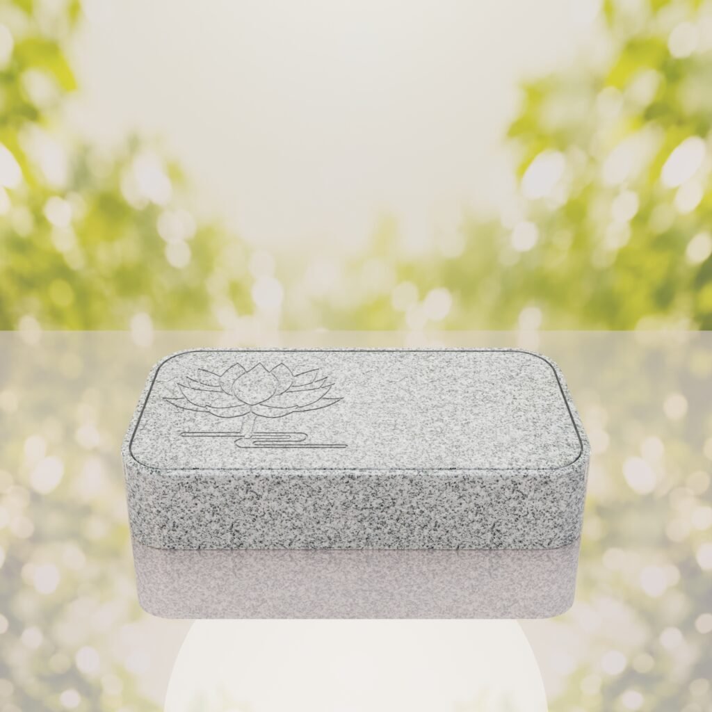 Lotus Bevel Granite Grave Marker