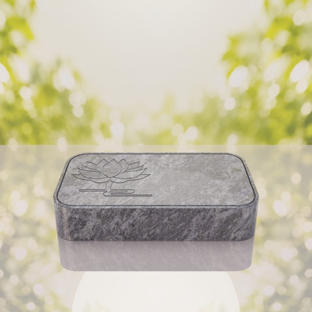 Lotus Bevel Granite Grave Marker