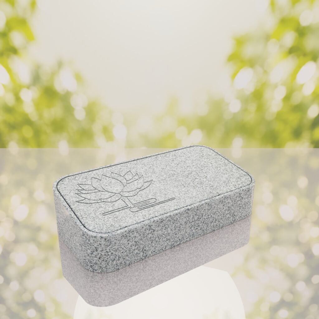 Lotus Bevel Granite Grave Marker