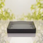 Bamboo Corner Bevel Granite Grave Marker