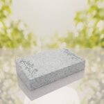 Bamboo Corner Bevel Granite Grave Marker