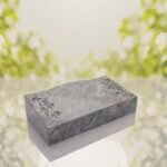 Bamboo Corner Bevel Granite Grave Marker