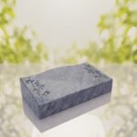 Bamboo Corner Bevel Granite Grave Marker