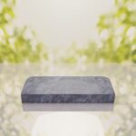 Companion Bevel Granite Grave Marker with Floral Corner Design