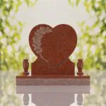 Rose Heart Headstone